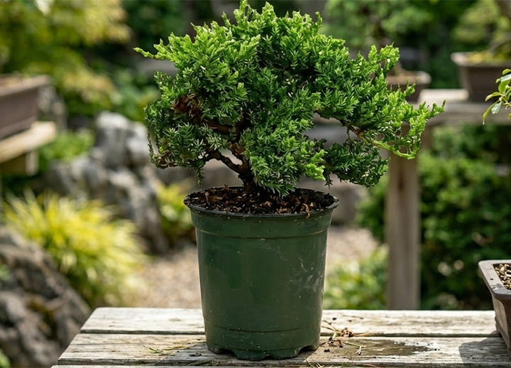 Pre-Bonsai Tree isolated on white background